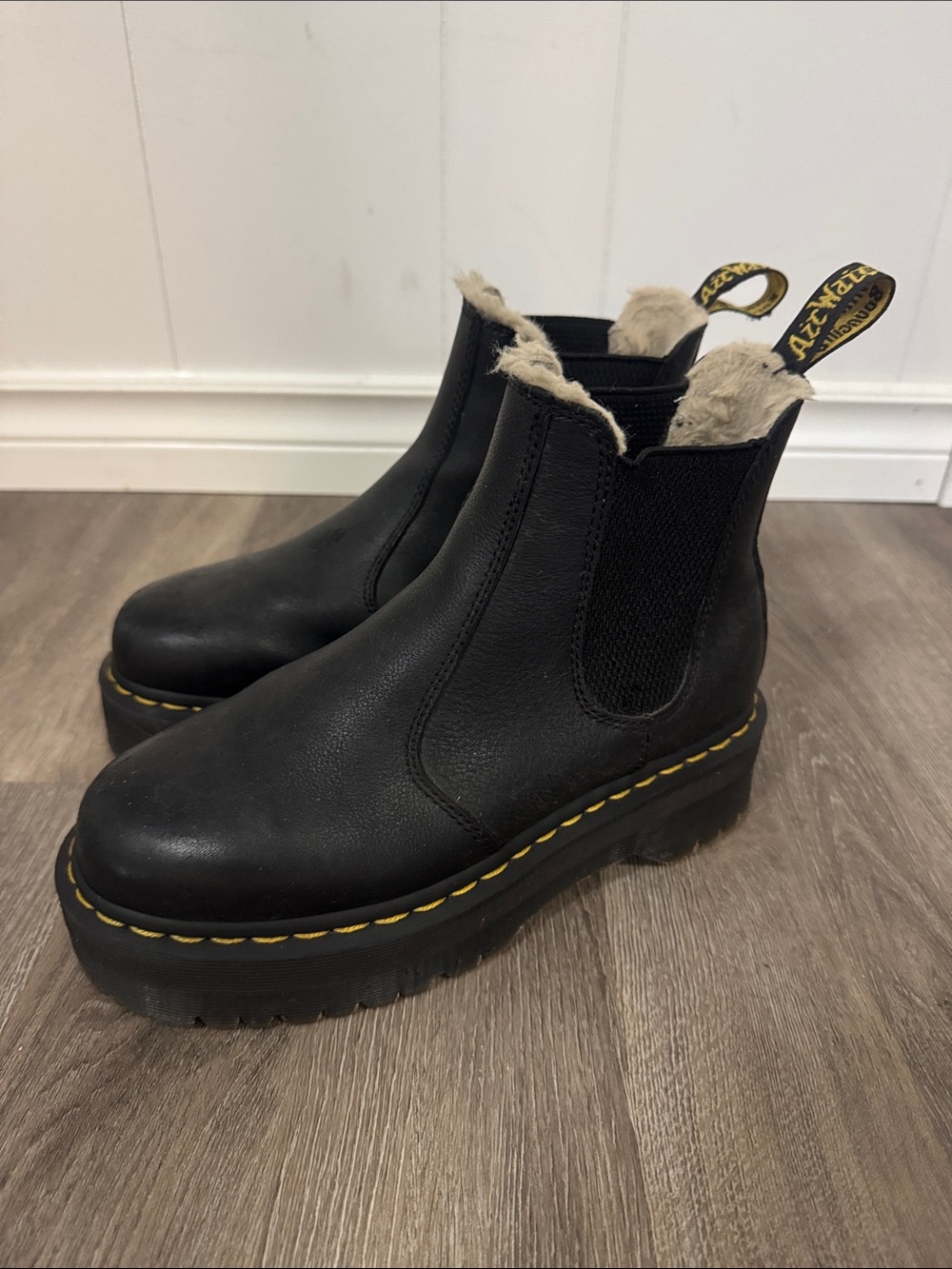 Dr. Martens Black Leather Chelsea Ankle Boots